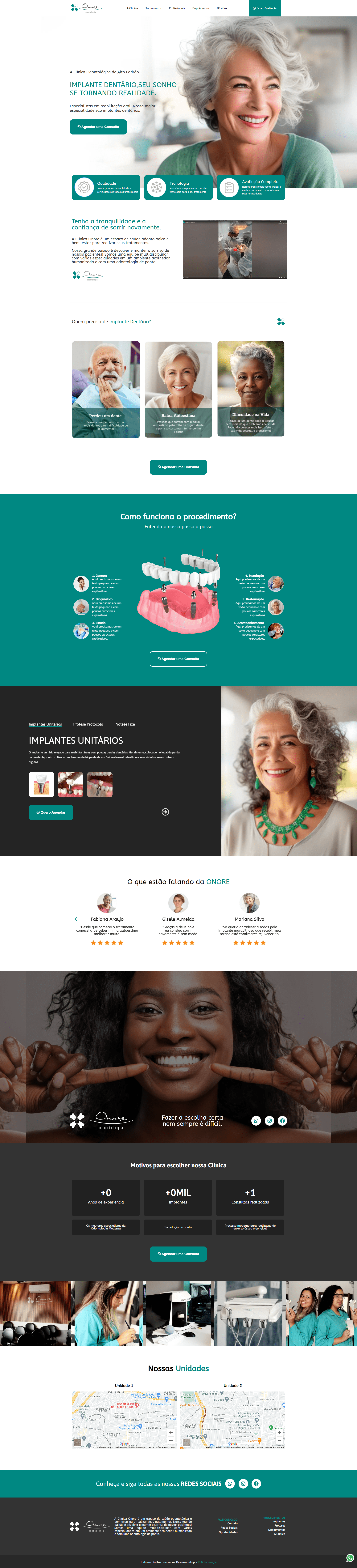 Website Onoré Odonto