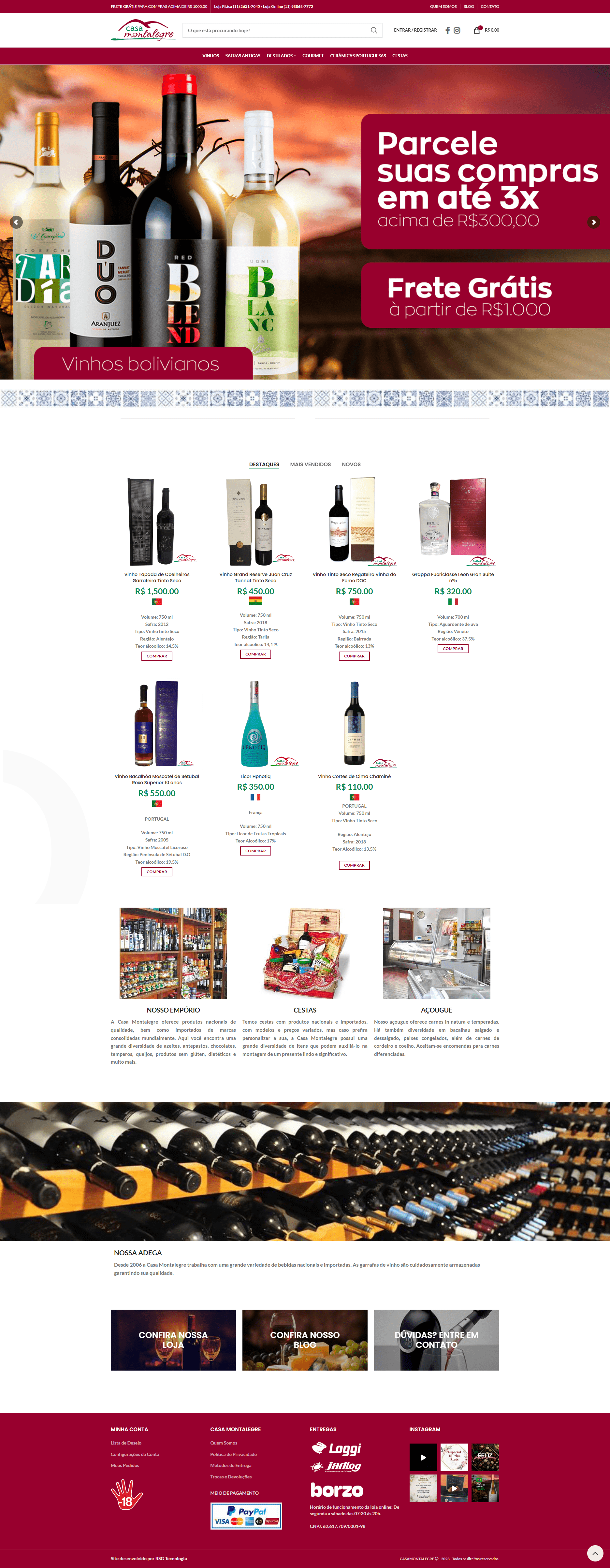 Website Casa Montalegre